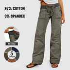 💝💝Limited Stock!🔥Women's High Stretch Mid Rise Straight Pants