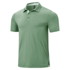 💝💝Men's Classic Polo Shirts Contrast Collar Short Sleeve Casual Solid Stylish and Printed Polo