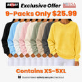 💝💝CLEARANCE SALE🔥Women's Waffle Knit Crewneck Sweatshirt