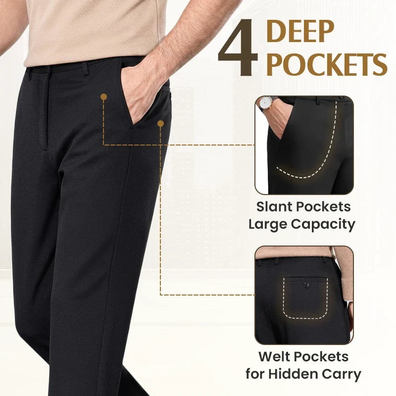 💝💝Men's Premium Non-Iron Stretch Casual Trousers
