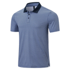 💝💝Men's Classic Polo Shirts Contrast Collar Short Sleeve Casual Solid Stylish and Printed Polo