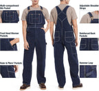 💝💝Last Day Promotion🔥Men's Denim Bib Overalls,  Workwear with Adjustable Straps and Convenient Tool Pockets