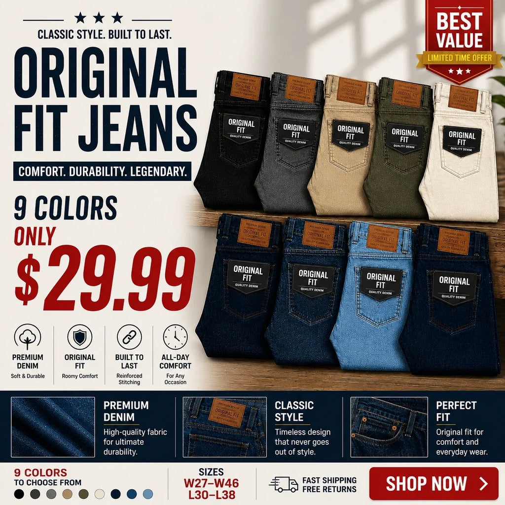 💝💝 Clearance Sale 🔥ORIGINAL FIT JEANS