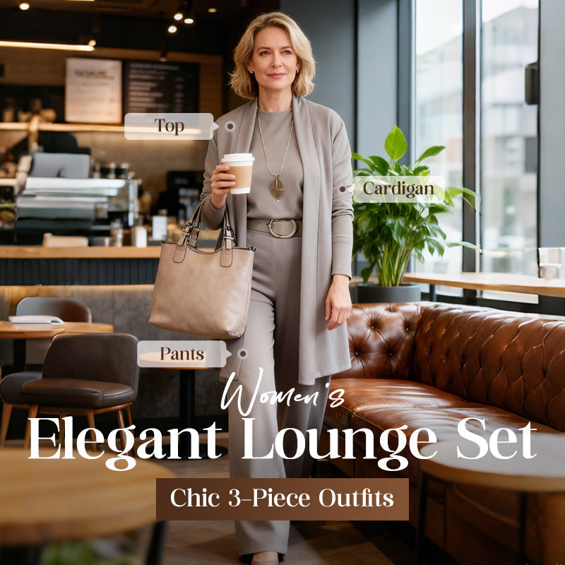 Soft Knit 3-Piece Set – Long Cardigan, Shell Top & Wide-Leg Pants