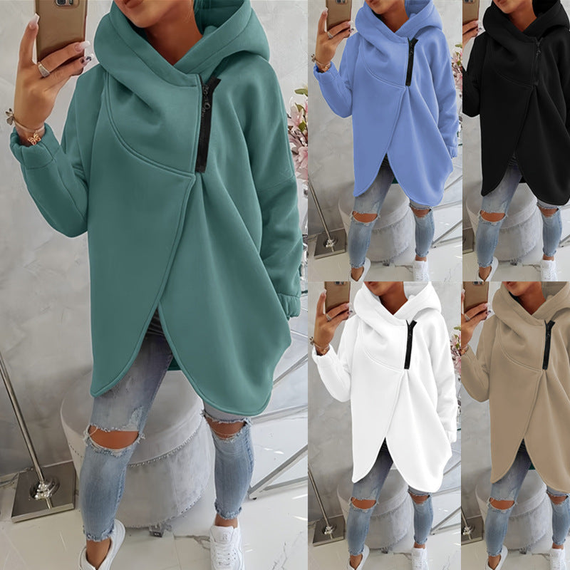 💚Brielle - Stylish oversized warm zipper hoodie jacket