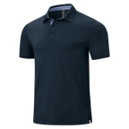💝💝Men's Classic Polo Shirts Contrast Collar Short Sleeve Casual Solid Stylish and Printed Polo