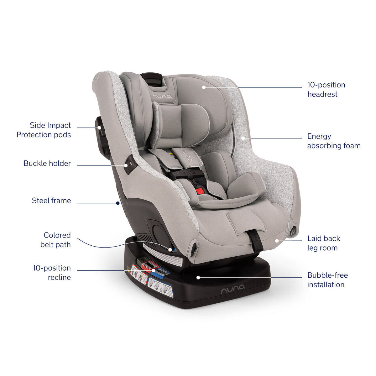 🎉Nuna RAVA Convertible Car Seat - Sterling（🛒Special Sale—Free Shipping）