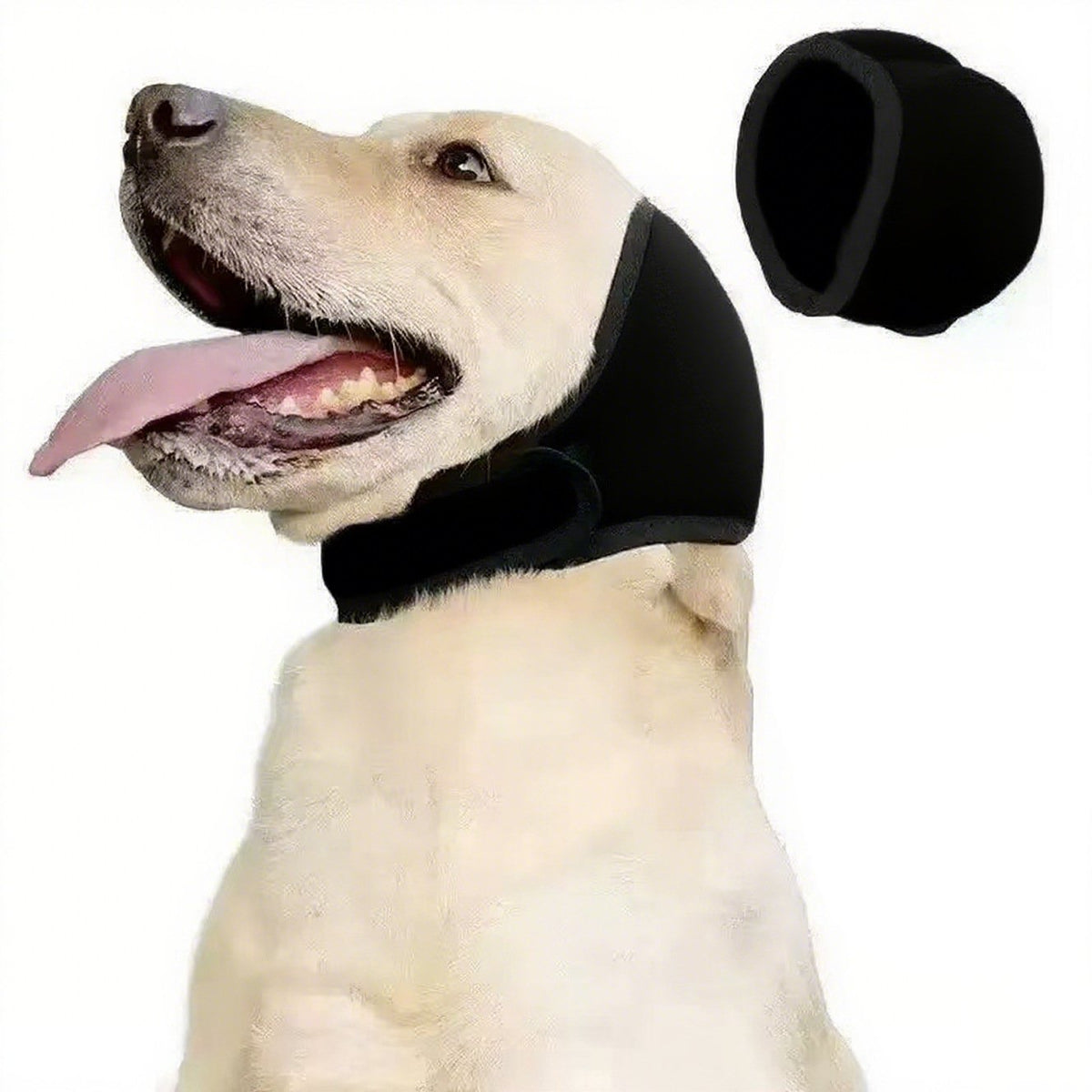 Calming Dog Ear Wrap – Sound Dampening for Thunder, Fireworks