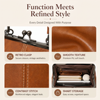 Vintage Kiss Lock Handbag For Women