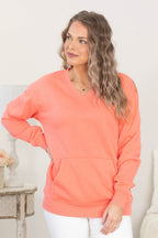💚Cozy Campfire V-Neck Sweatshirt