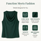 Women's Elegant Slim Fit Cowl Neck Dress