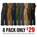 💝💝Men's Cargo Pants,Tactical Pants for Men Stretch,Durable Ripstop EDC Work Pants for Hiking