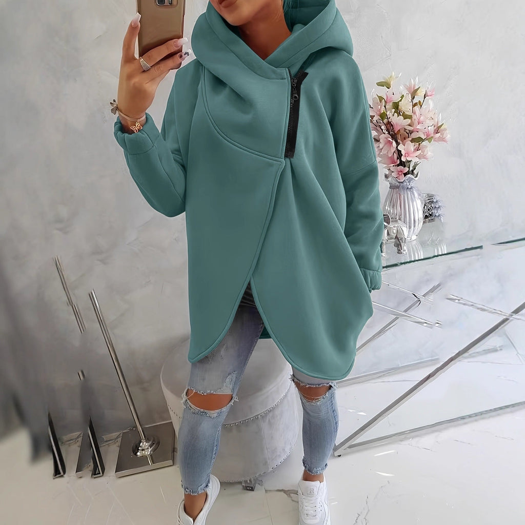 💚Brielle - Stylish oversized warm zipper hoodie jacket