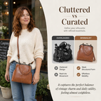 Vintage Kiss Lock Handbag For Women