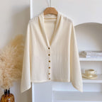 💚4pcs-Women's Soft Wool-Blend Wrap Cardigan – Cozy Open-Front Shawl Sweater for Fall