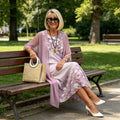 💝💝🌿[S-4XL]🌸Women's two-piece dress with a floral pattern💖