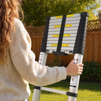 💥 Factory Direct Sale💥 12.5 FT Telescoping Ladder | 330 LBS Capacity | Compact & Portable