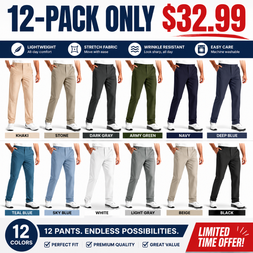 💝💝Men's Premium Non-Iron Stretch Casual Trousers