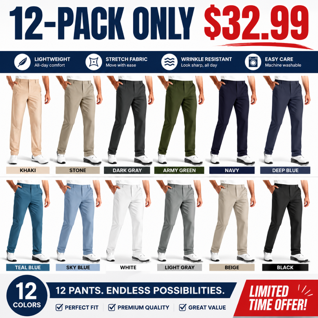 💝💝Men's Premium Non-Iron Stretch Casual Trousers