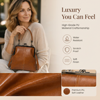 Vintage Kiss Lock Handbag For Women