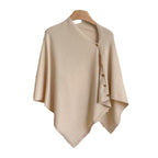 💚4pcs-Women's Soft Wool-Blend Wrap Cardigan – Cozy Open-Front Shawl Sweater for Fall
