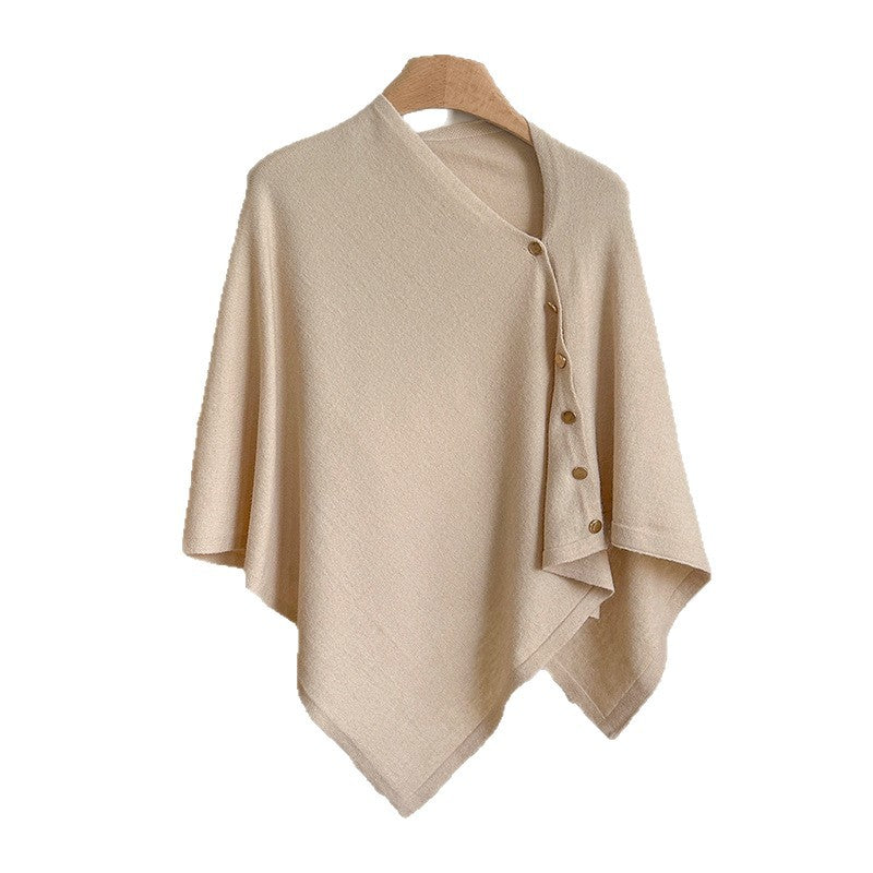 💚4pcs-Women's Soft Wool-Blend Wrap Cardigan – Cozy Open-Front Shawl Sweater for Fall