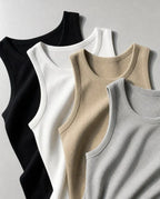 💝💝Men's Wide Strap Ribbed Tank Top