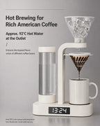 💥Factory Direct Sale💥Coffee Alarm Clock Maker Bedside Dual Mode Extractor 500ml Glass Water Tank