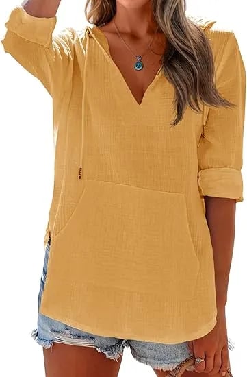 Hooded Beach Cover-Up with Pockets