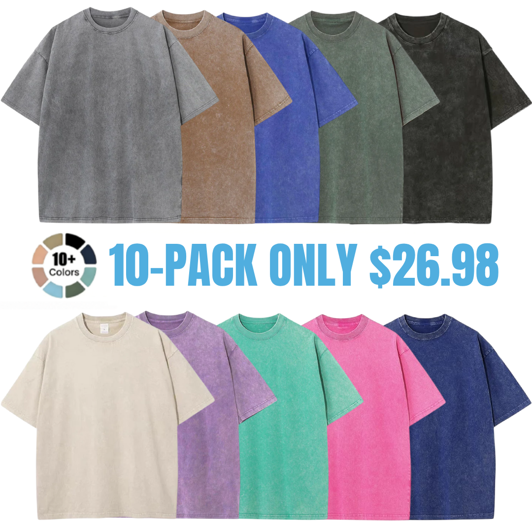 💝💝Men’s Oversized Vintage Acid-Wash T-Shirt