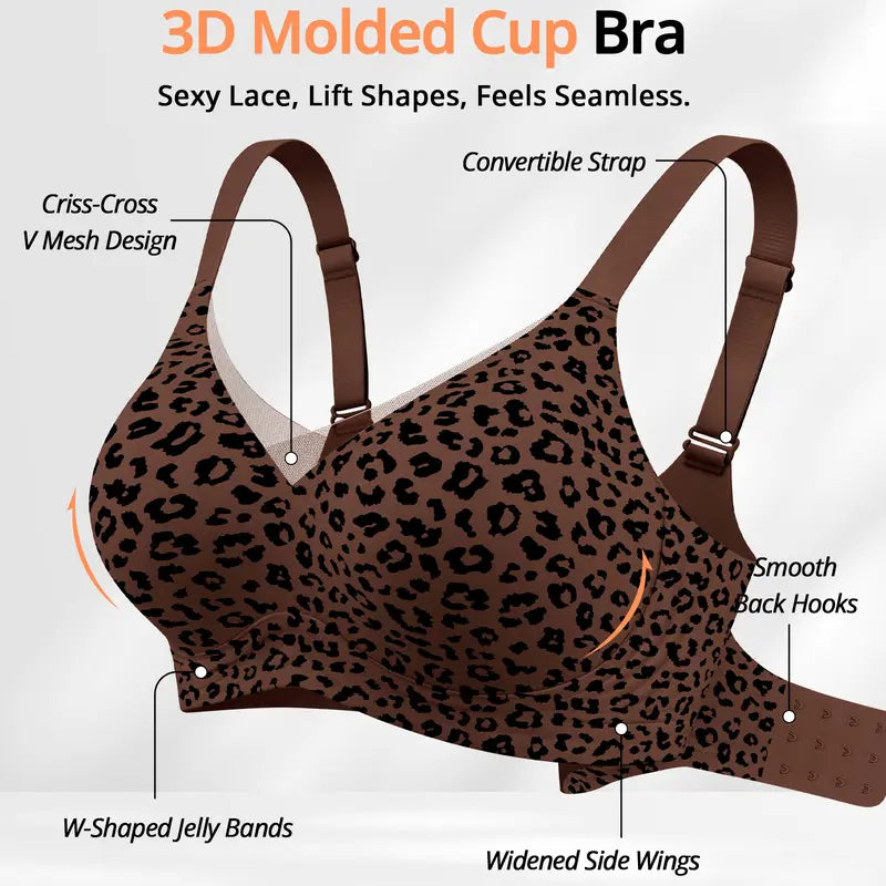 💝💝Women Jelly Bras Wirefree Full Coverage No Underwire