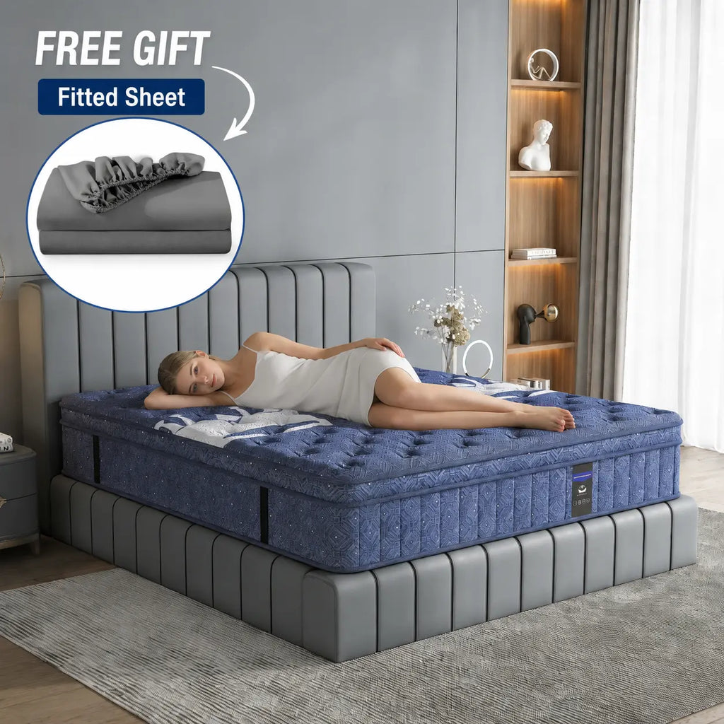 💥 Factory Direct Sale💥| 12"/14" Hybrid Mattress + FREE Fitted Sheet 🛏️