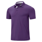 💝💝Men's Classic Polo Shirts Contrast Collar Short Sleeve Casual Solid Stylish and Printed Polo