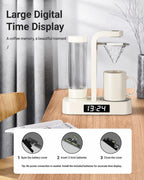 💥Factory Direct Sale💥Coffee Alarm Clock Maker Bedside Dual Mode Extractor 500ml Glass Water Tank