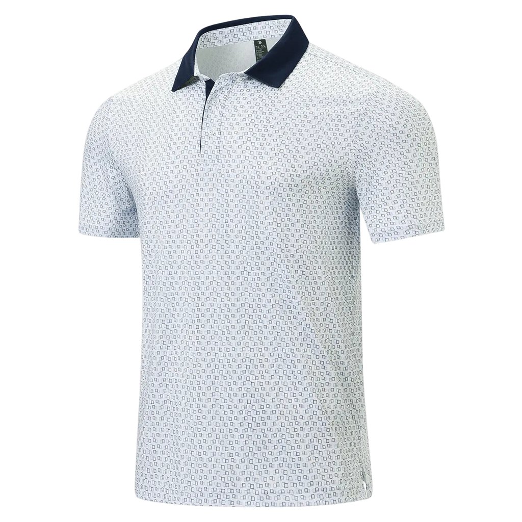 💝💝Men's Classic Polo Shirts Contrast Collar Short Sleeve Casual Solid Stylish and Printed Polo