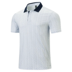 💝💝Men's Classic Polo Shirts Contrast Collar Short Sleeve Casual Solid Stylish and Printed Polo
