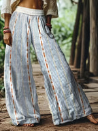 💝💝【LAST DAY SALE】Women's Casual Bohemian Style Floral Print Wide-Leg Pants