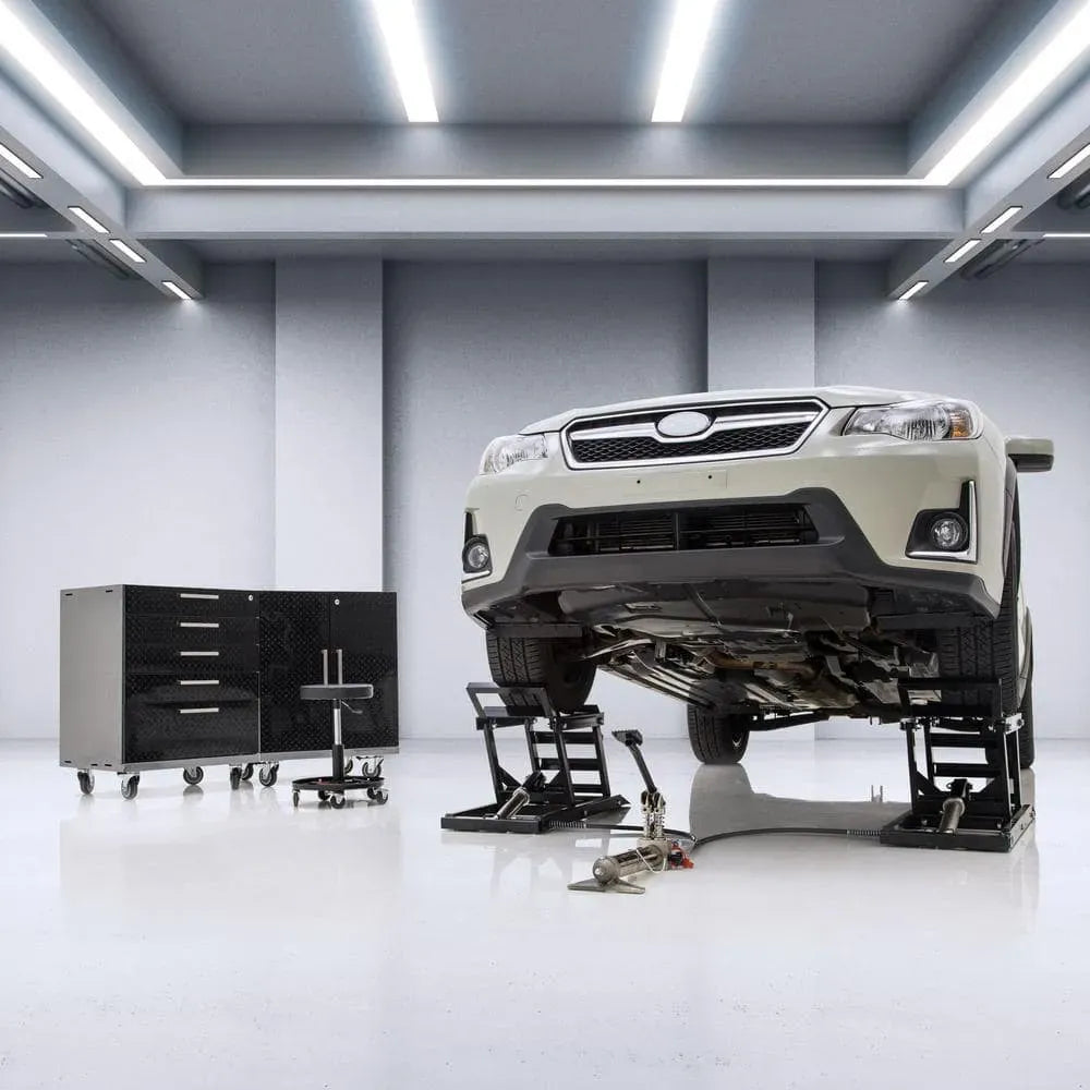 🎉Capacity Hydraulic Underbody Access Car Lift with Ramp（🛒Special Sale—Free Shipping）