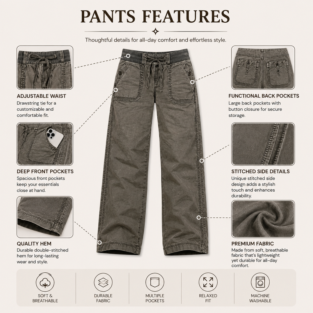 💝💝Limited Stock!🔥Women's High Stretch Mid Rise Straight Pants