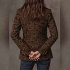 Georgina | Paisley Jacquard Fitted Blazer