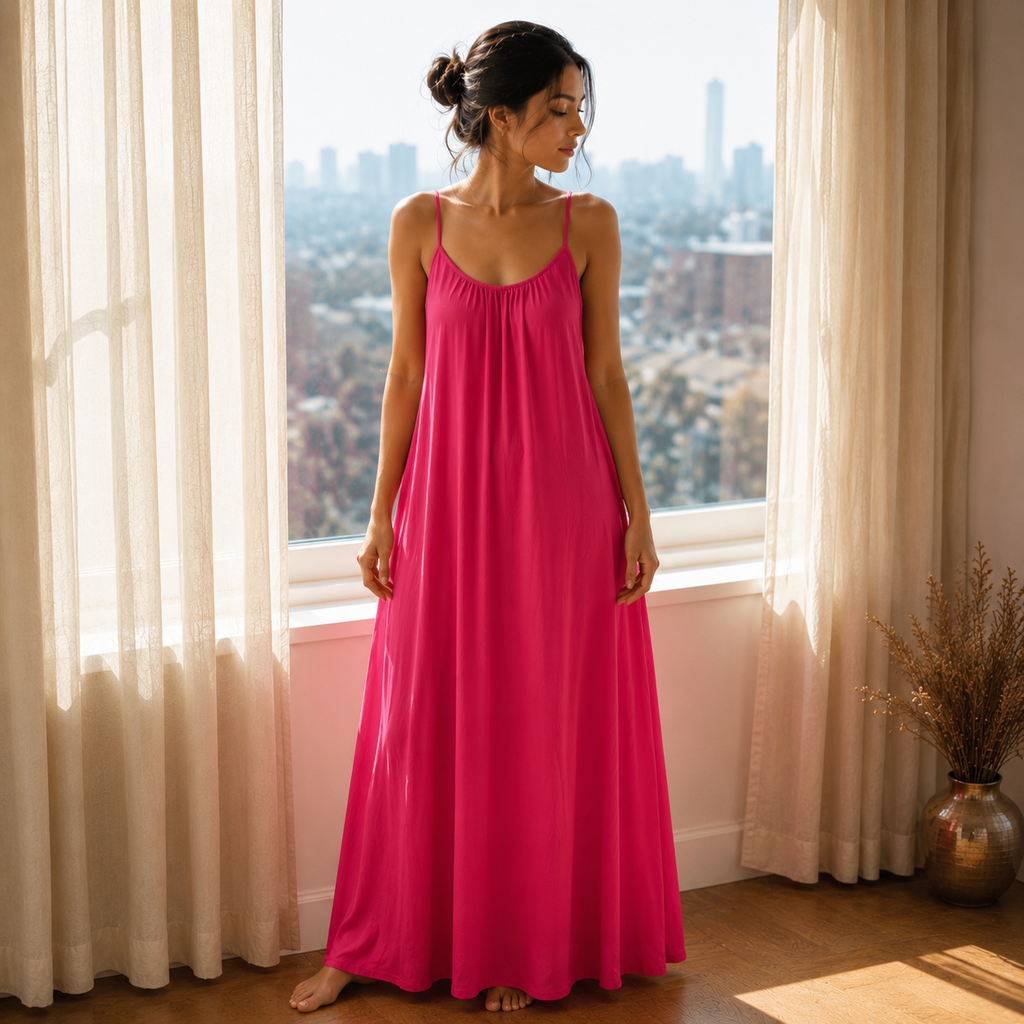 Women's Backless Cami Maxi Dress