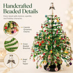 💚🎄✨ DIY Beaded Christmas Tree Kit – Create Your Own Sparkling Holiday Decoration