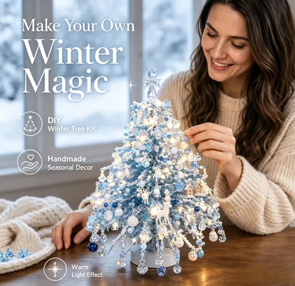 💚🎄✨ DIY Beaded Christmas Tree Kit – Create Your Own Sparkling Holiday Decoration