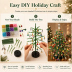 💚🎄✨ DIY Beaded Christmas Tree Kit – Create Your Own Sparkling Holiday Decoration