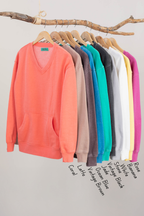 💚Cozy Campfire V-Neck Sweatshirt