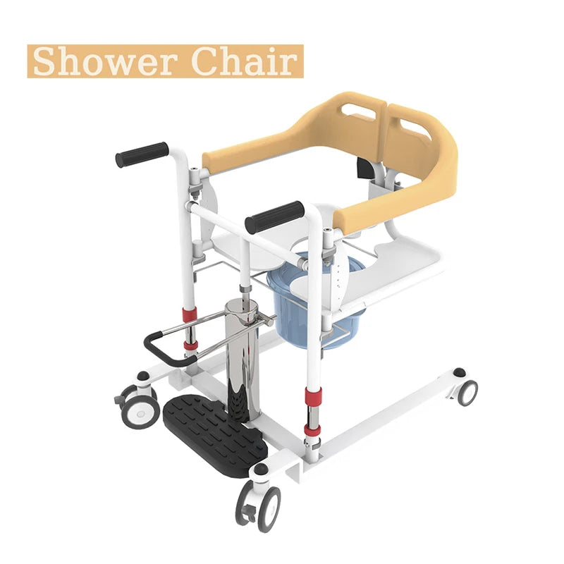 ♿Multifunctional Disabled Patient Transfer Device, No‑Lift Care Bath Transfer Aid Chair