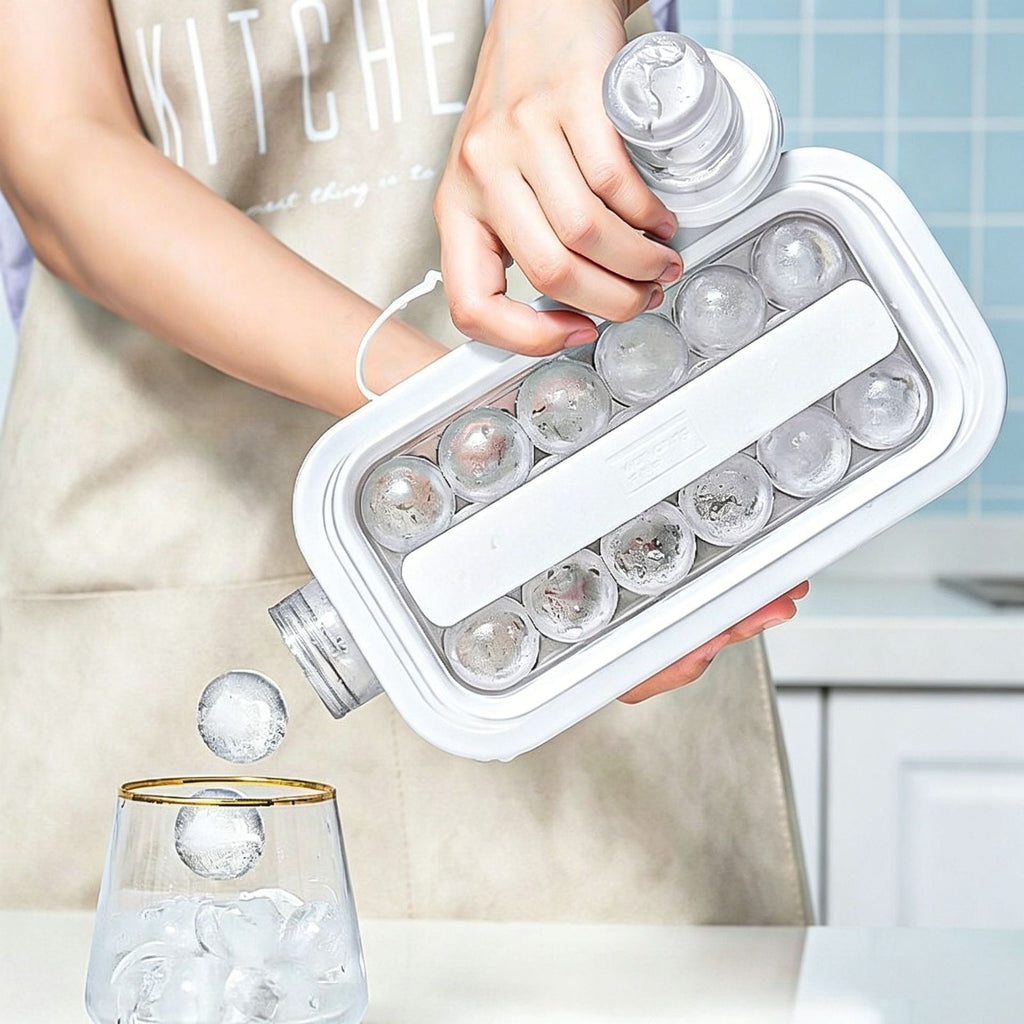 2-in-1 Ice Kettle & Mold – Make Ice, Store & Pour