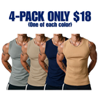 💝💝Men's Wide Strap Ribbed Tank Top