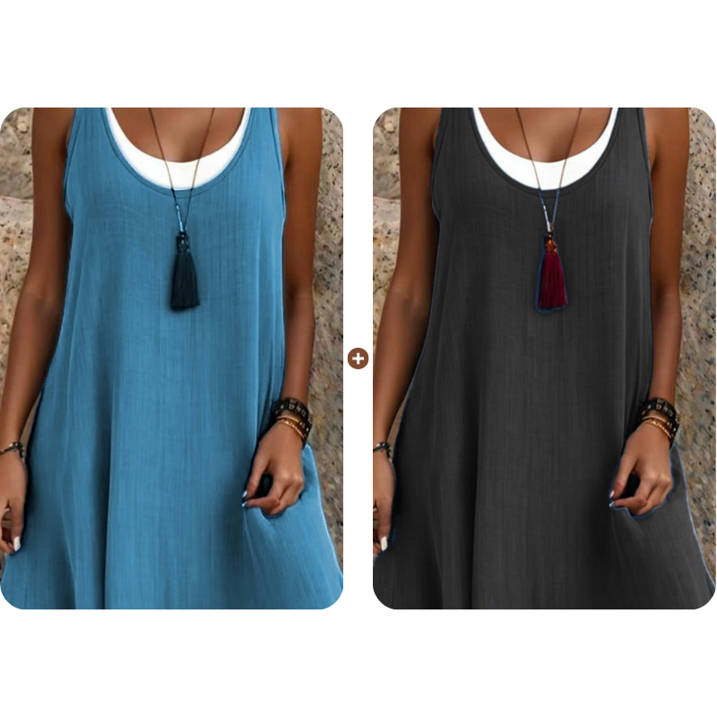 Nina Two-Piece Sleeveless Midi Dress