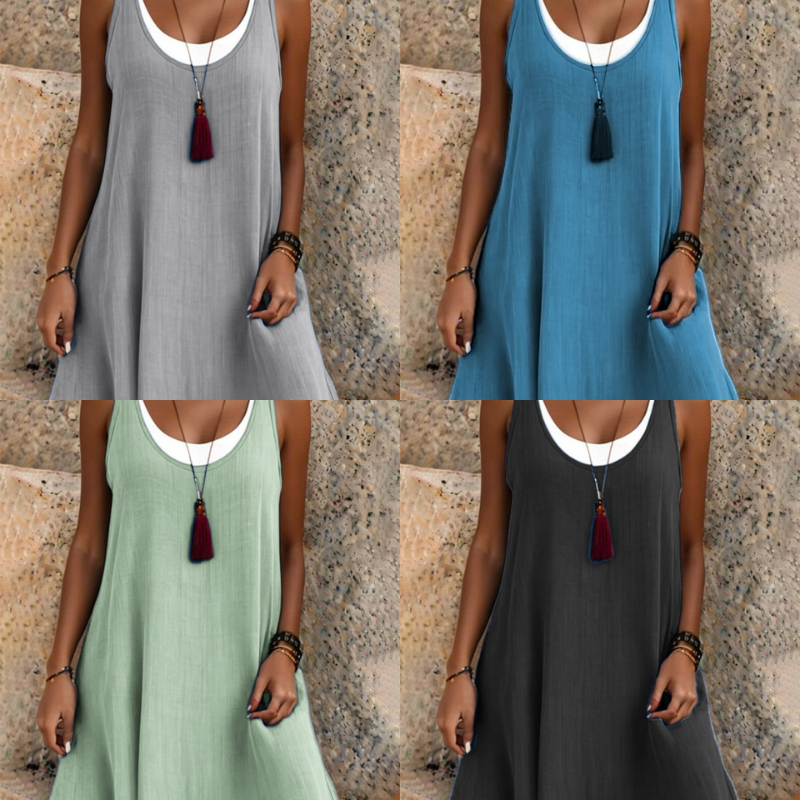 Nina Two-Piece Sleeveless Midi Dress